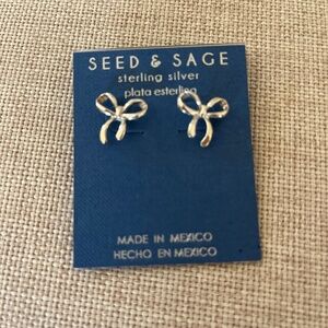 Seed and Sage bow earrings